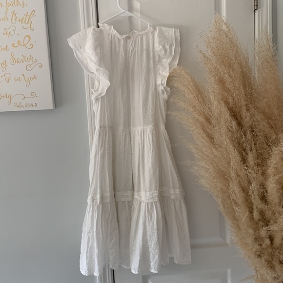 Talulah white eyelet tiered ruffle dress Swiss dots sz S party summer Olivaceous - Picture 16 of 16